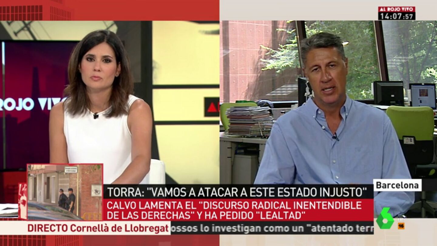 Xavier Garc&iacute;a Albiol: "No entendemos por qu&eacute; S&aacute;nchez se queda con los brazos cruzados ante las amenazas de Quim Torra"