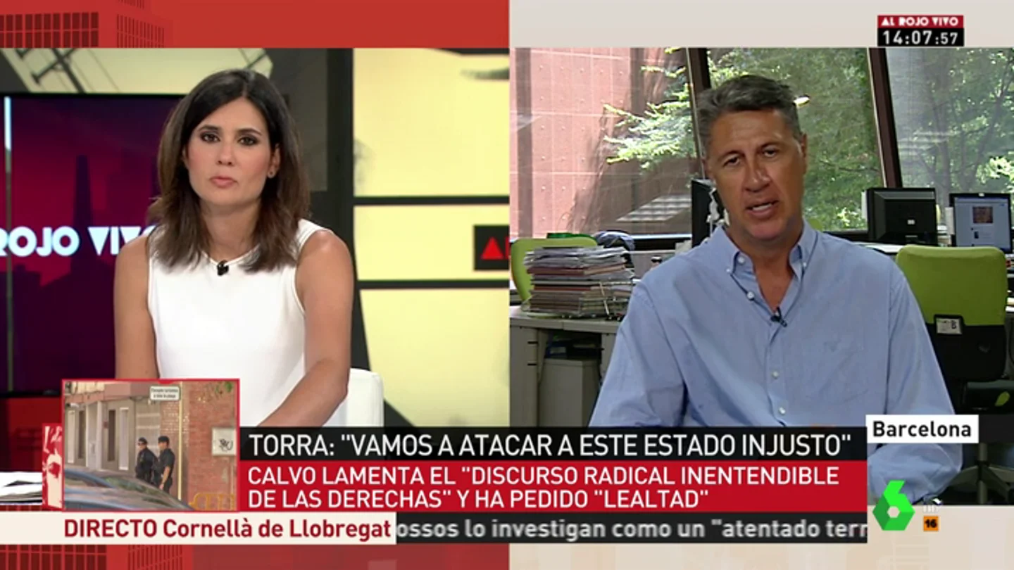 Xavier García Albiol: "No entendemos por qué Sánchez se queda con los brazos cruzados ante las amenazas de Quim Torra" Xavier García Albiol: "No entendemos por qué Sánchez se queda con los brazos cruzados ante las amenazas de Quim Torra"