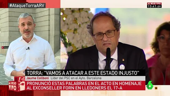 Jaume Collboni, sobre las declaraciones de Torra: "Forma parte de la parafernalia a la que nos tienen acostumbrados los independentistas" Jaume Collboni, sobre las declaraciones de Torra: "Forma parte de la parafernalia a la que nos tienen acostumbrados los independentistas"