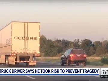 Un camionero heróico Un camionero heróico