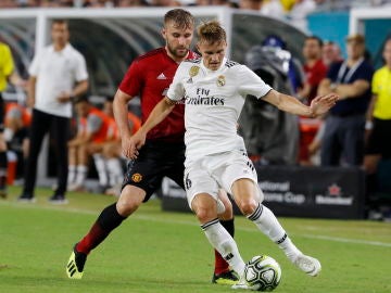 Martin Odegaard en un partido con el Real Madrid Martin Odegaard en un partido con el Real Madrid