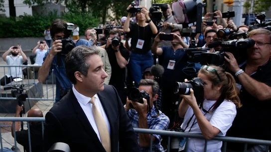 Michael Cohen (i), exabogado de Donald Trump Michael Cohen (i), exabogado de Donald Trump