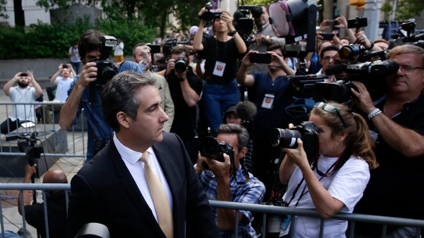 Michael Cohen (i), exabogado de Donald Trump Michael Cohen (i), exabogado de Donald Trump