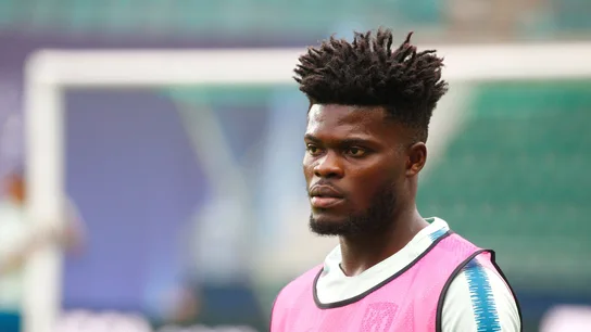 Thomas Partey con el Atlético de Madrid Thomas Partey con el Atlético de Madrid