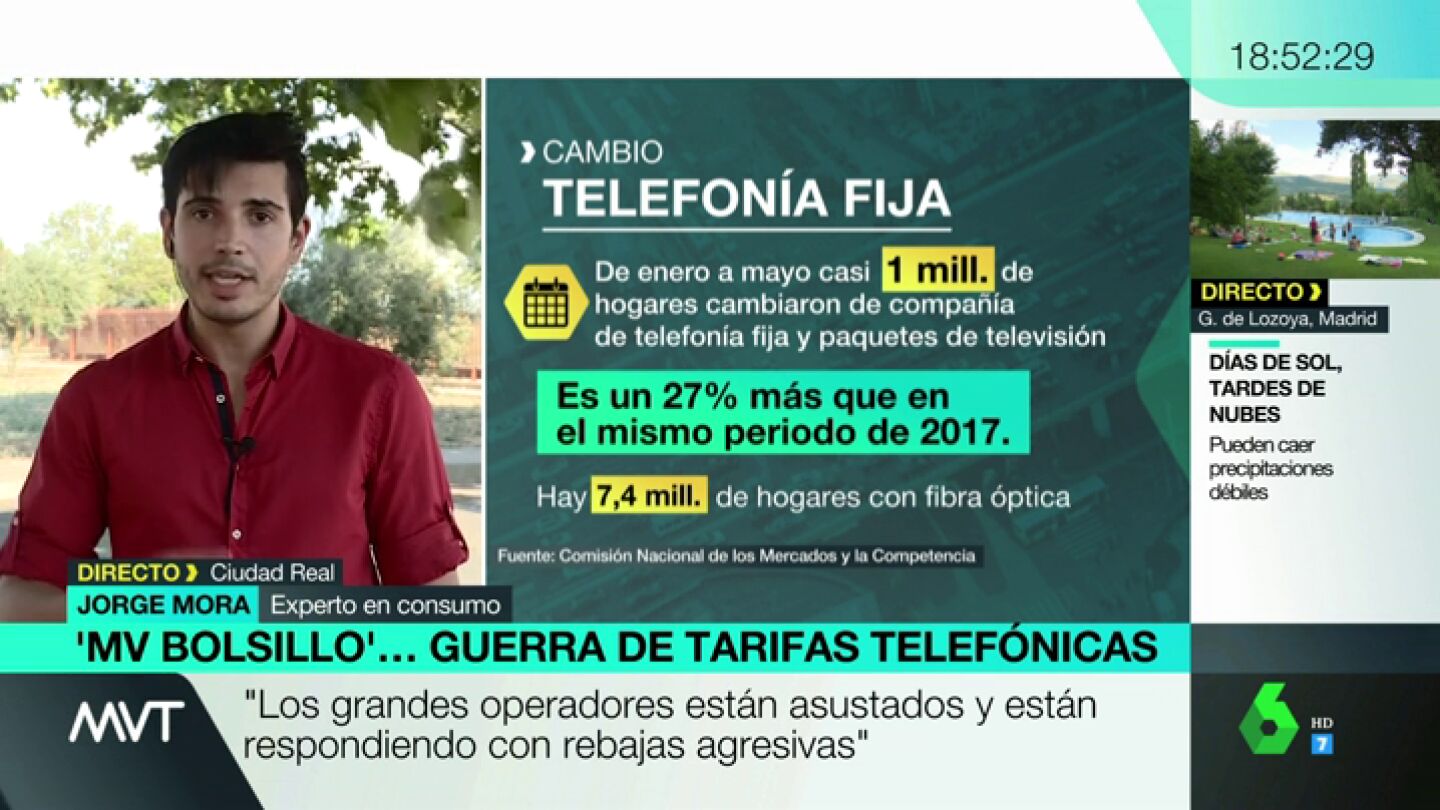 Guerra en las tarifas telef&oacute;nicas: "Llevamos a&ntilde;os de subidas injustificadas diciendo que est&aacute;n aumentando los servicios"