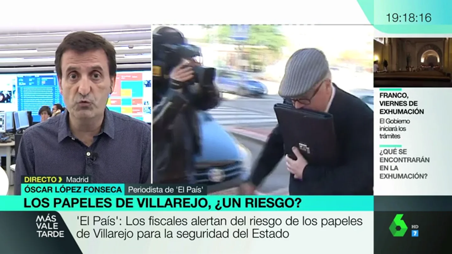 Óscar López Fonseca: "La información que pudo manejar Villarejo alcanza a muchas personas: hablamos de funcionarios, policías o agentes del CNI" Óscar López Fonseca: "La información que pudo manejar Villarejo alcanza a muchas personas: hablamos de funcionarios, policías o agentes del CNI"