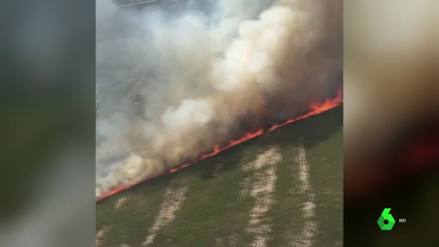 Activos dos incendios forestales en el parque natural de O Invernadoiro, en Ourense