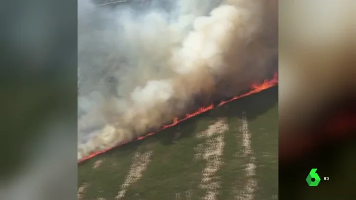 Activos dos incendios forestales en el parque natural de O Invernadoiro, en Ourense