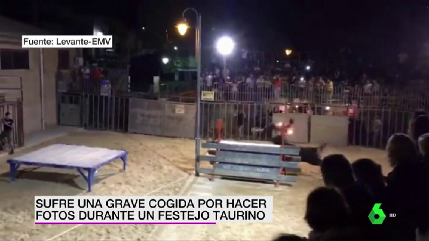 BORRADOR Las impactantes im&aacute;genes de una mujer que sufre una grave cogida de toro: estaba tomando fotograf&iacute;as