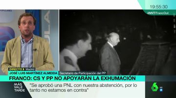  Martínez Almeida, sobre la exhumación de Franco: "No puede haber espacios de culto a un dictador, pero se deben cumplir los tiempos y procedimientos"