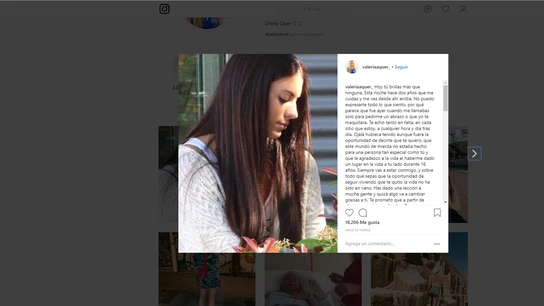 Instagram de la hermana de Diana Quer Instagram de la hermana de Diana Quer