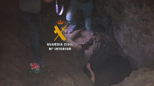 Rescate en una cueva en Mijas, Málaga