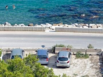 Imagen del lugar en el que han asesinado a un hombre en Alicante Imagen del lugar en el que han asesinado a un hombre en Alicante