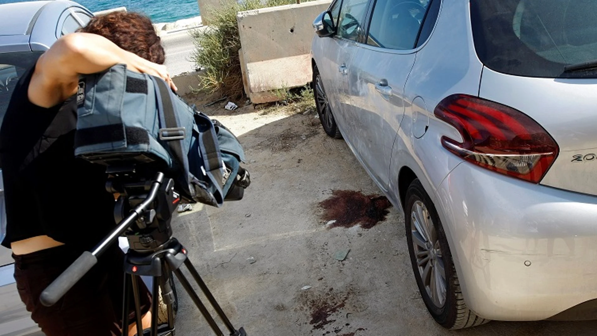 Lugar del asesinato de un hombre en Alicante