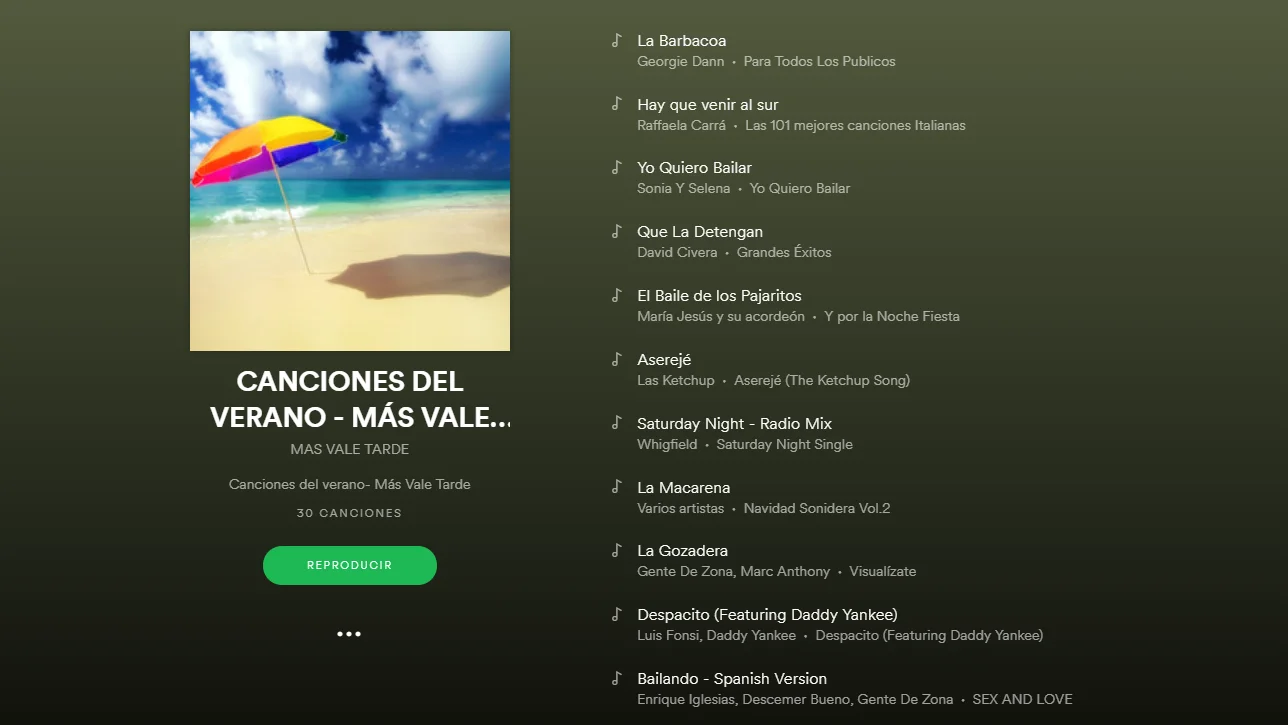 Lista Spotify MVT