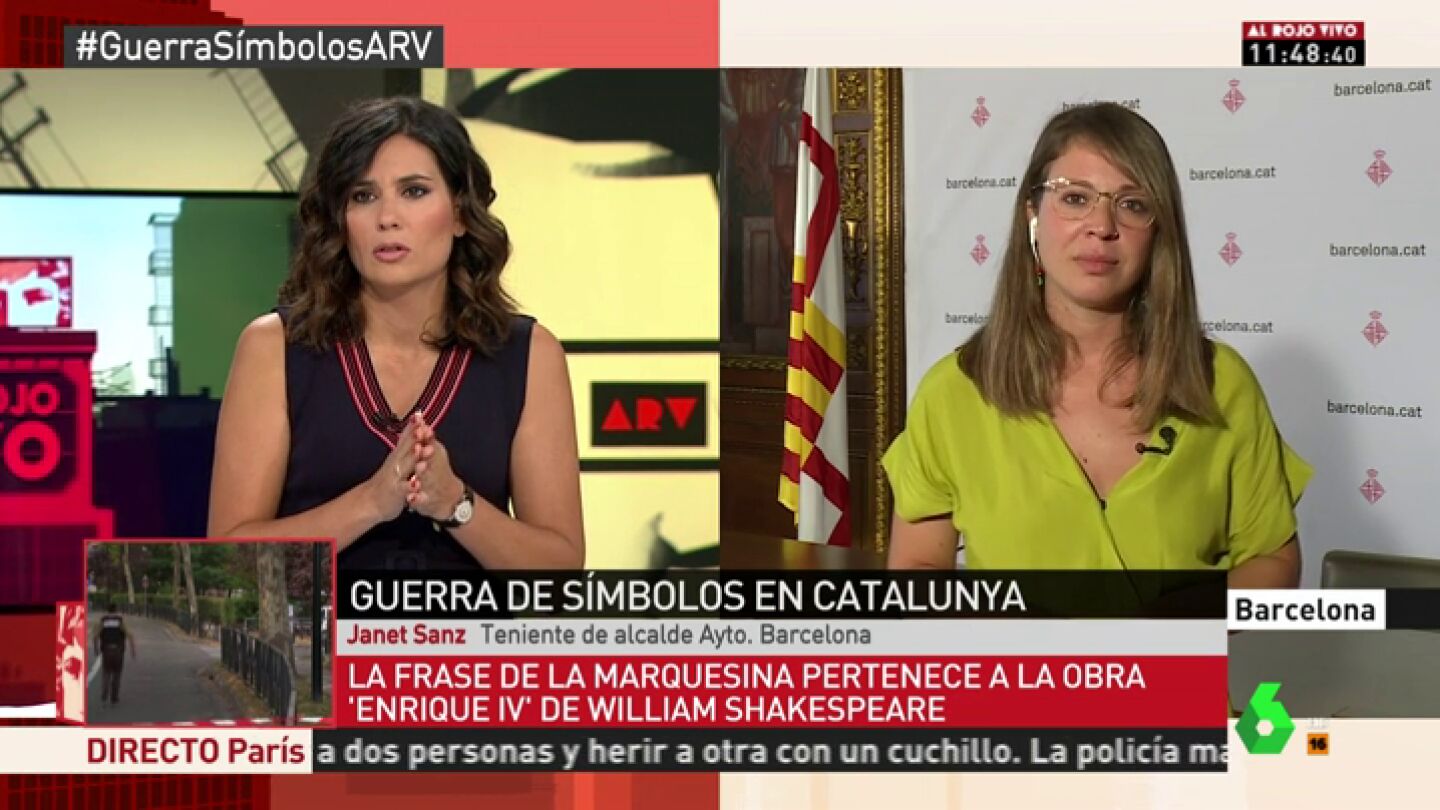 Janet Sanz, sobre el cartel con una 'soga' en una marquesina: "No ha sido una campa&ntilde;a autorizada, ha sido un hecho puntual"