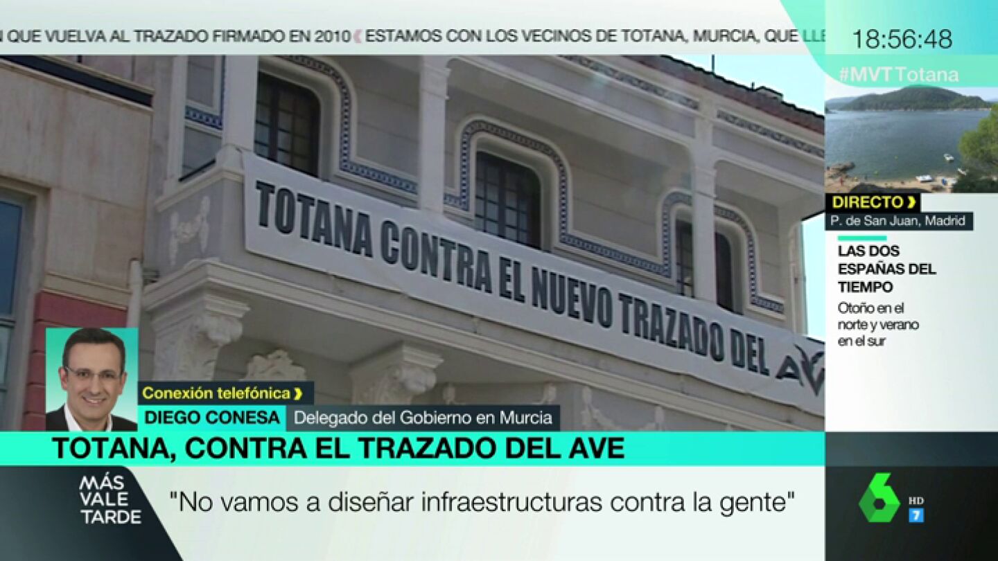 Diego Conesa, sobre las protestas de Totana contra el trayecto del AVE: "Tenemos un compromiso con los vecinos y seguiremos escuch&aacute;ndoles"