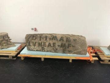 Imagen facilitada por la Junta de Andalucía del hallazgo en el Conjunto Arqueológico de Baelo Claudia Imagen facilitada por la Junta de Andalucía del hallazgo en el Conjunto Arqueológico de Baelo Claudia