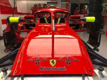 Homenaje de Ferrari a las víctimas del Puente de Génova Homenaje de Ferrari a las víctimas del Puente de Génova
