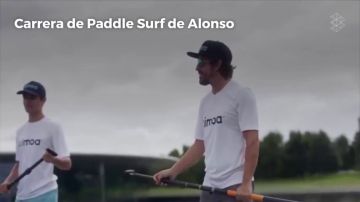 La emocionante carrera de Paddle Surf de Fernando Alonso: "En verano pienso en mi hogar en España"