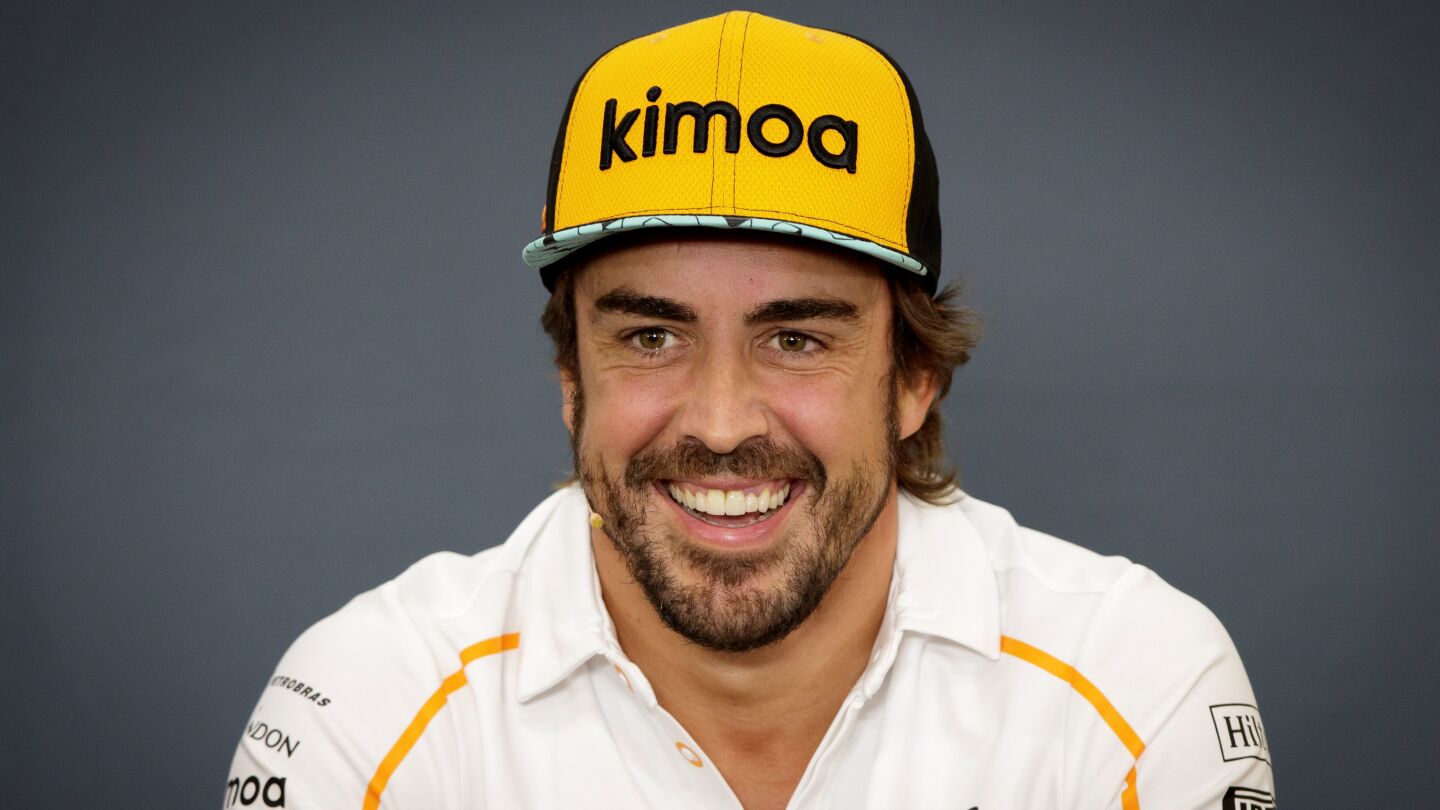 Fernando Alonso en rueda de prensa