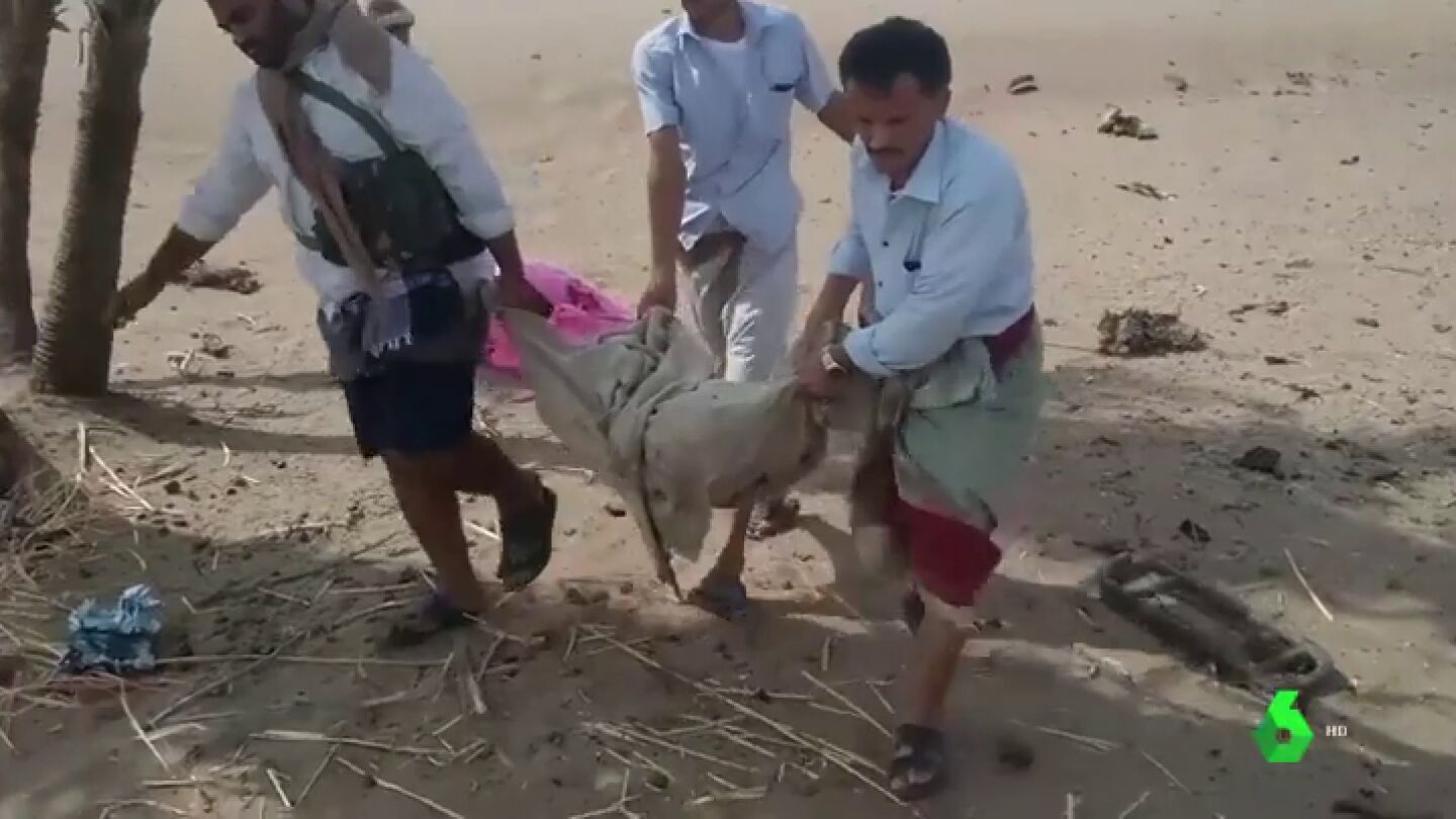 Ataque a&eacute;reo a ni&ntilde;os en Yemen