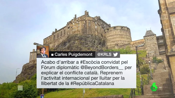 Borrador-Puigdemont, en Edimburgo para participar en una conferencia sobre Cataluña