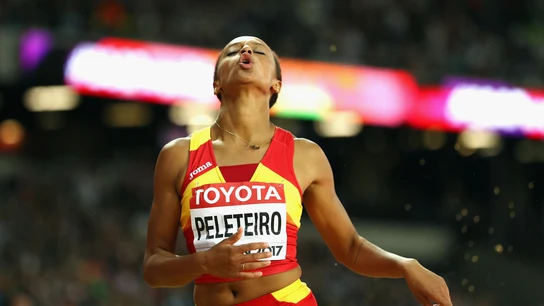 Ana Peleteiro durante una competición Ana Peleteiro durante una competición