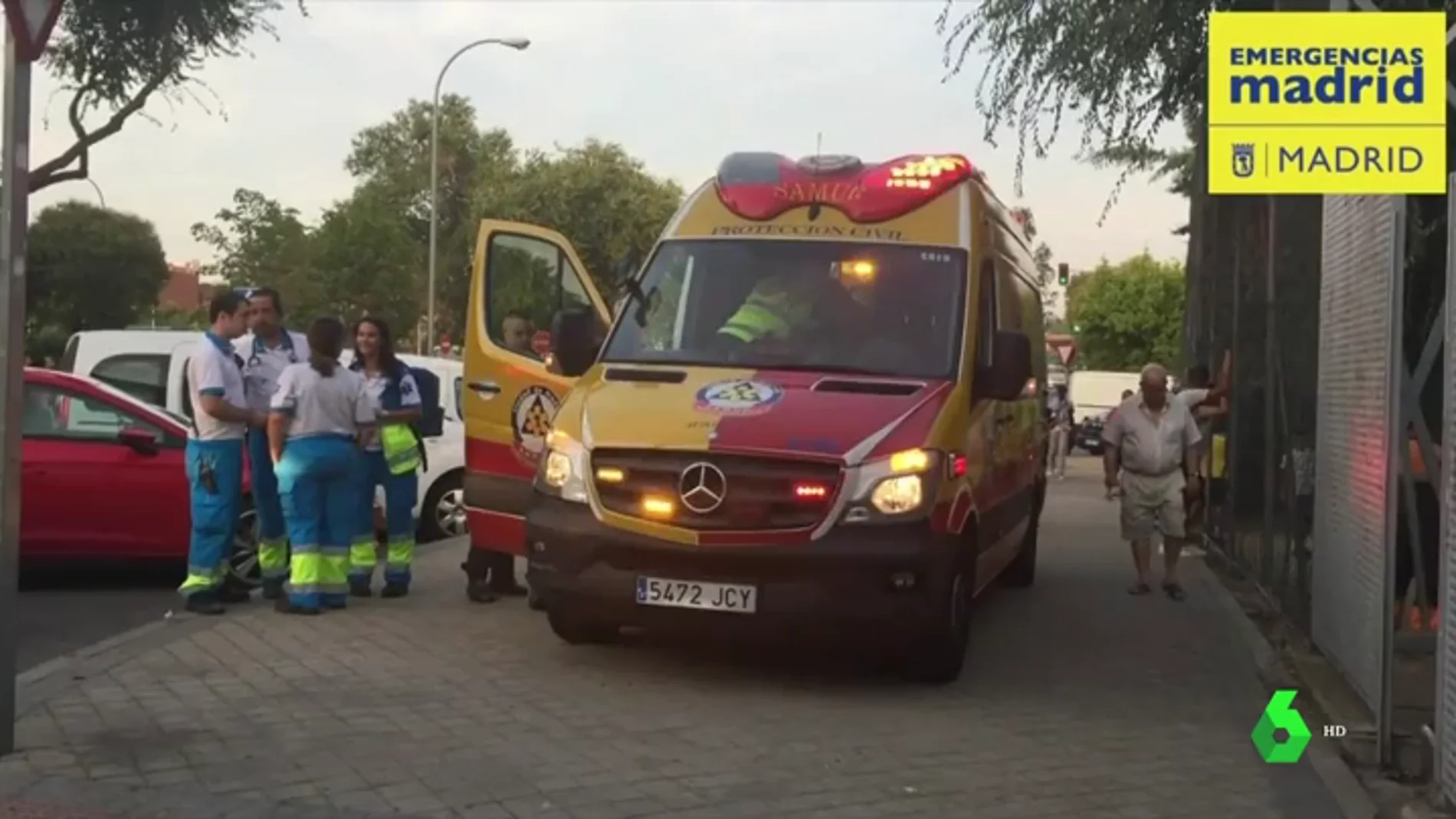 Imagen de una ambulancia en Madrid