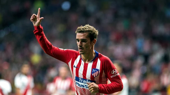 Griezmann celebra un gol con el Atlético Griezmann celebra un gol con el Atlético