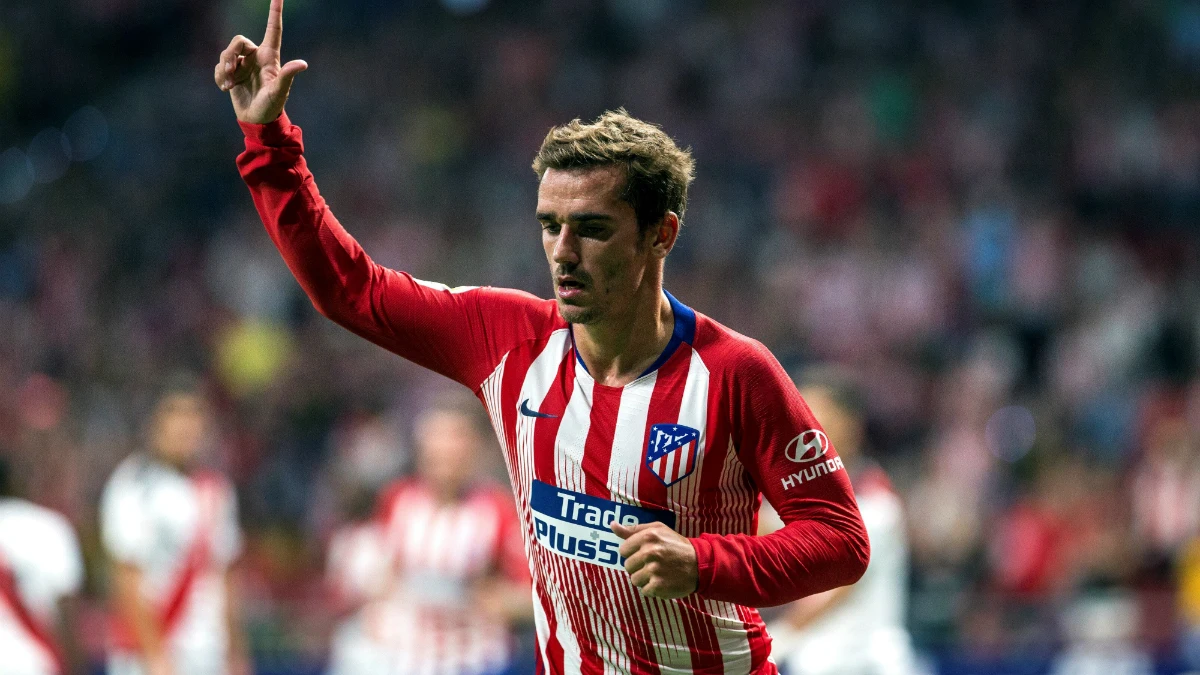 Griezmann celebra un gol con el Atlético