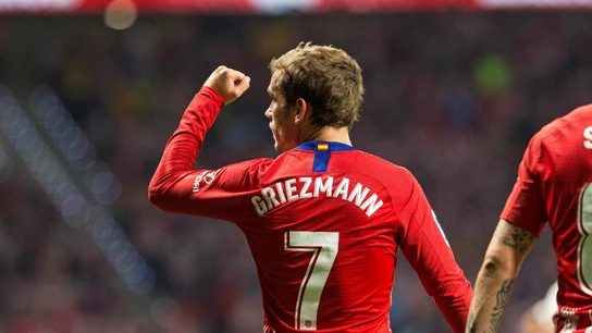 Griezmann celebra un gol Griezmann celebra un gol