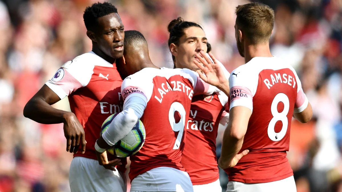 El Arsenal celebra un gol