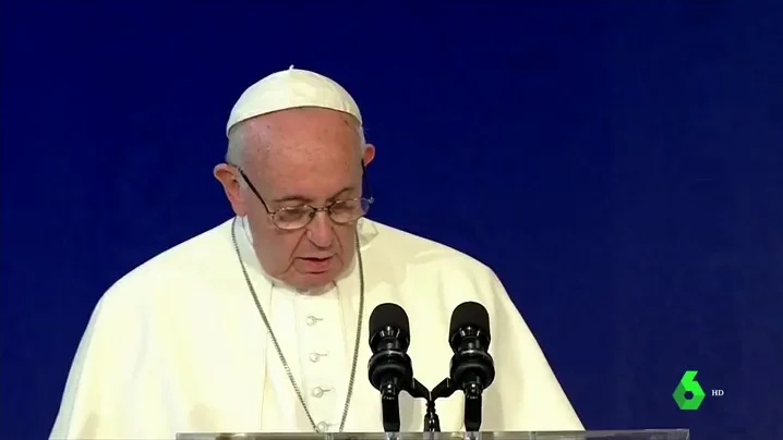 El papa Francisco durante su visita a Berlín