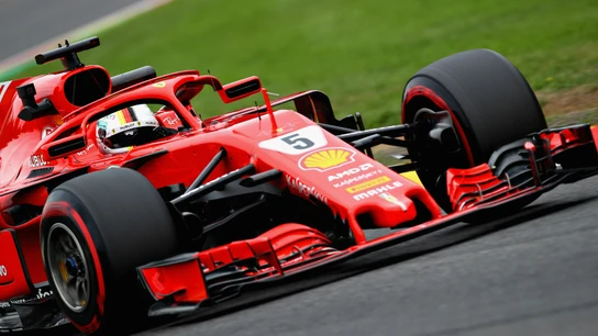 Vettel, sobre el Ferrari Vettel, sobre el Ferrari