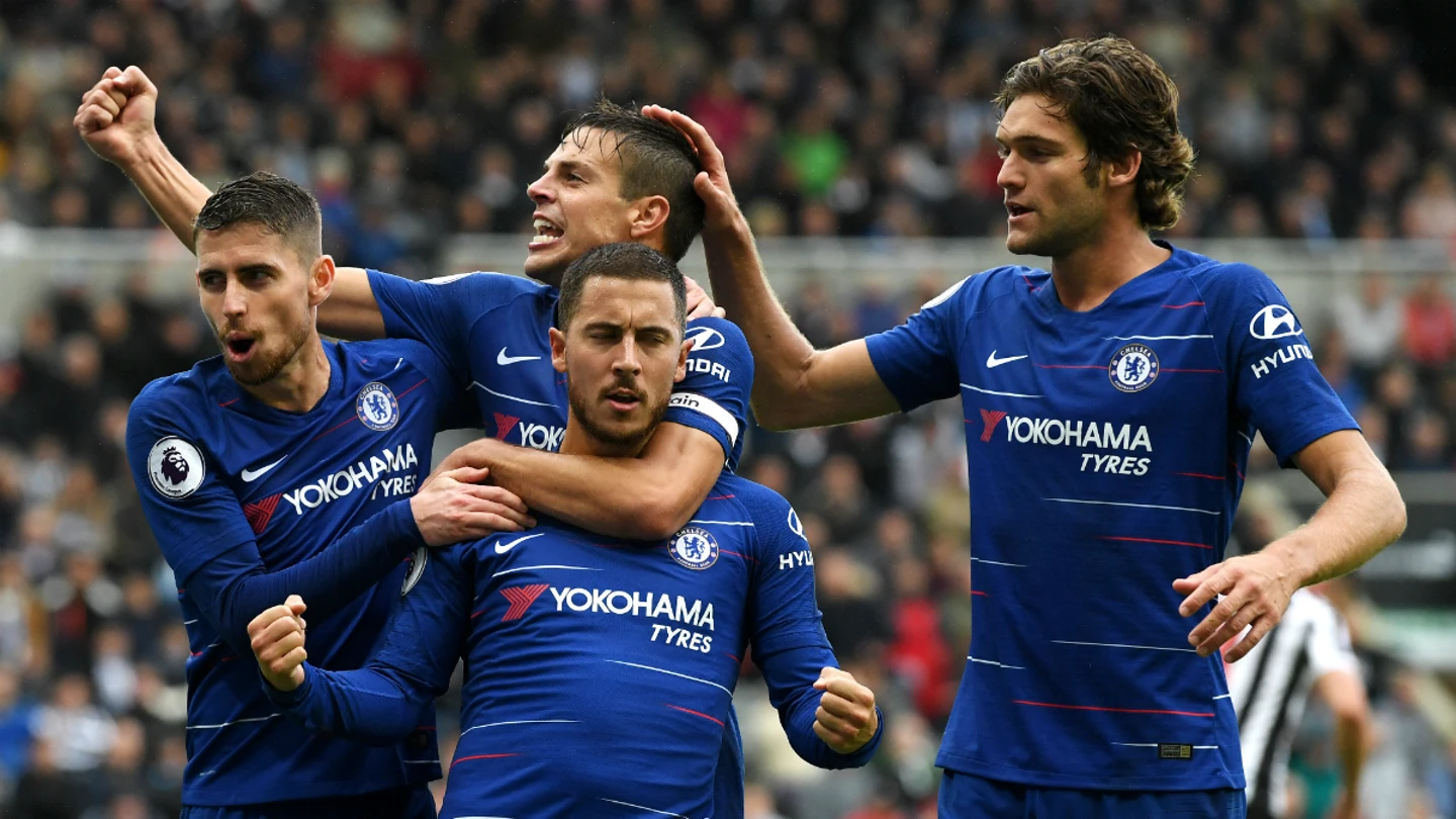 El Chelsea celebra un gol El Chelsea celebra un gol