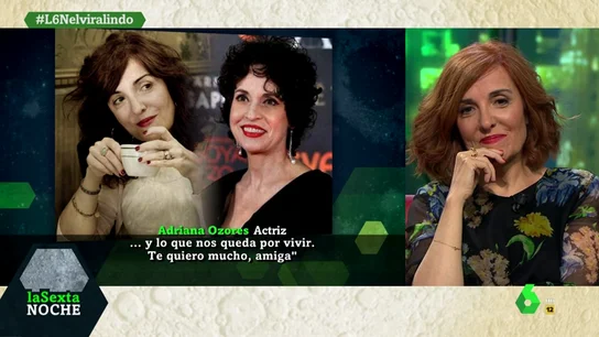 La sorpresa de la actriz Adriana Ozores a Elvira Lindo La sorpresa de la actriz Adriana Ozores a Elvira Lindo