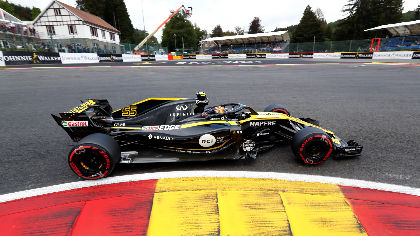 Carlos Sainz, rodando con su Renault en Spa Carlos Sainz, rodando con su Renault en Spa