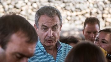 José Luis Rodríguez Zapatero ante los medios