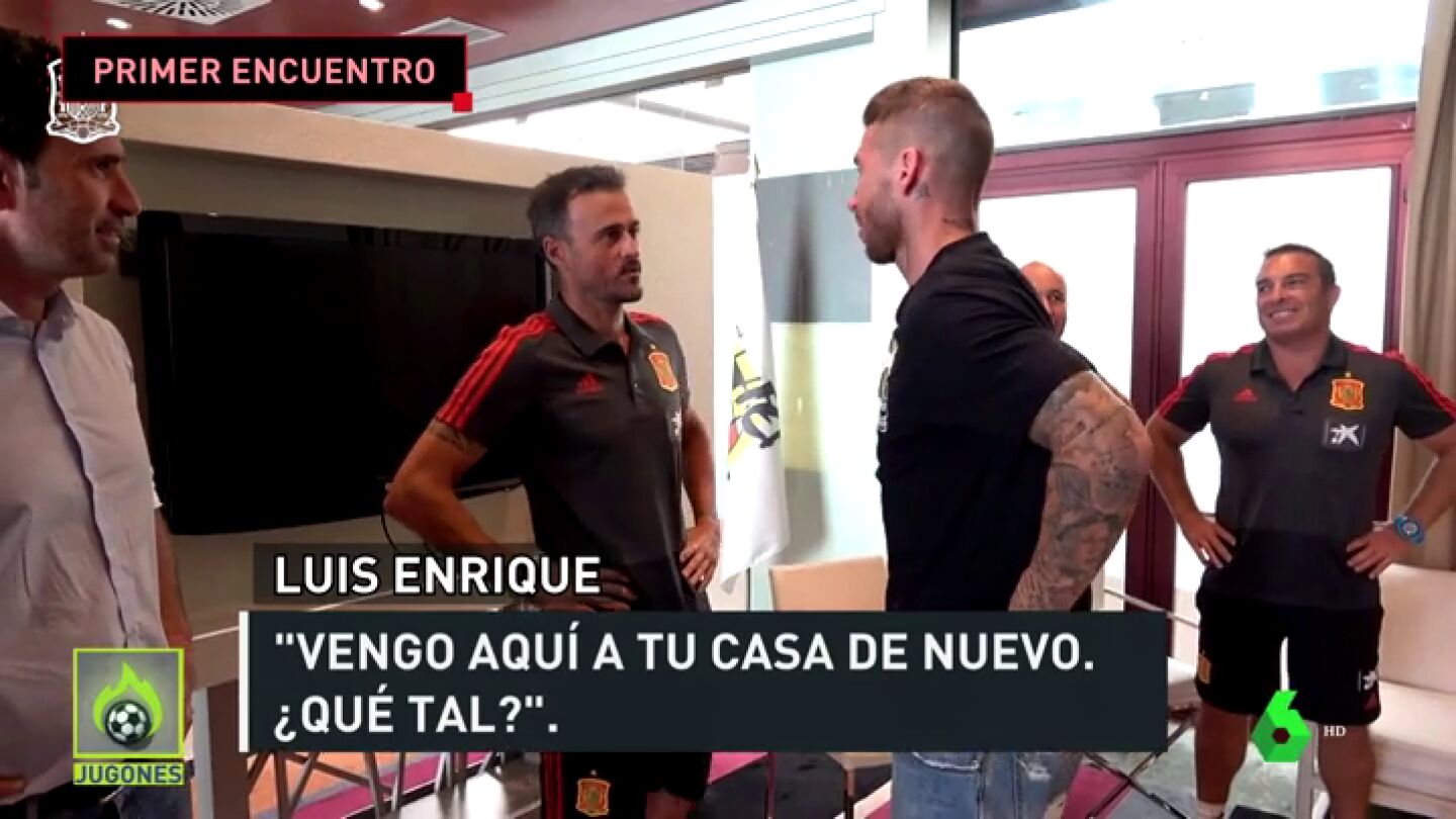 Luis Enrique y Sergio Ramos tuvieron su primer encuentro en la Selecci&oacute;n