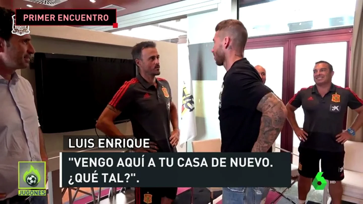 Luis Enrique y Sergio Ramos tuvieron su primer encuentro en la Selección Luis Enrique y Sergio Ramos tuvieron su primer encuentro en la Selección