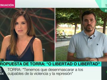 Alberto Garzón defiende el diálogo con Cataluña: "Hay que intentar que este proceso no suponga una vía unilateral a la independencia" Alberto Garzón defiende el diálogo con Cataluña: "Hay que intentar que este proceso no suponga una vía unilateral a la independencia"