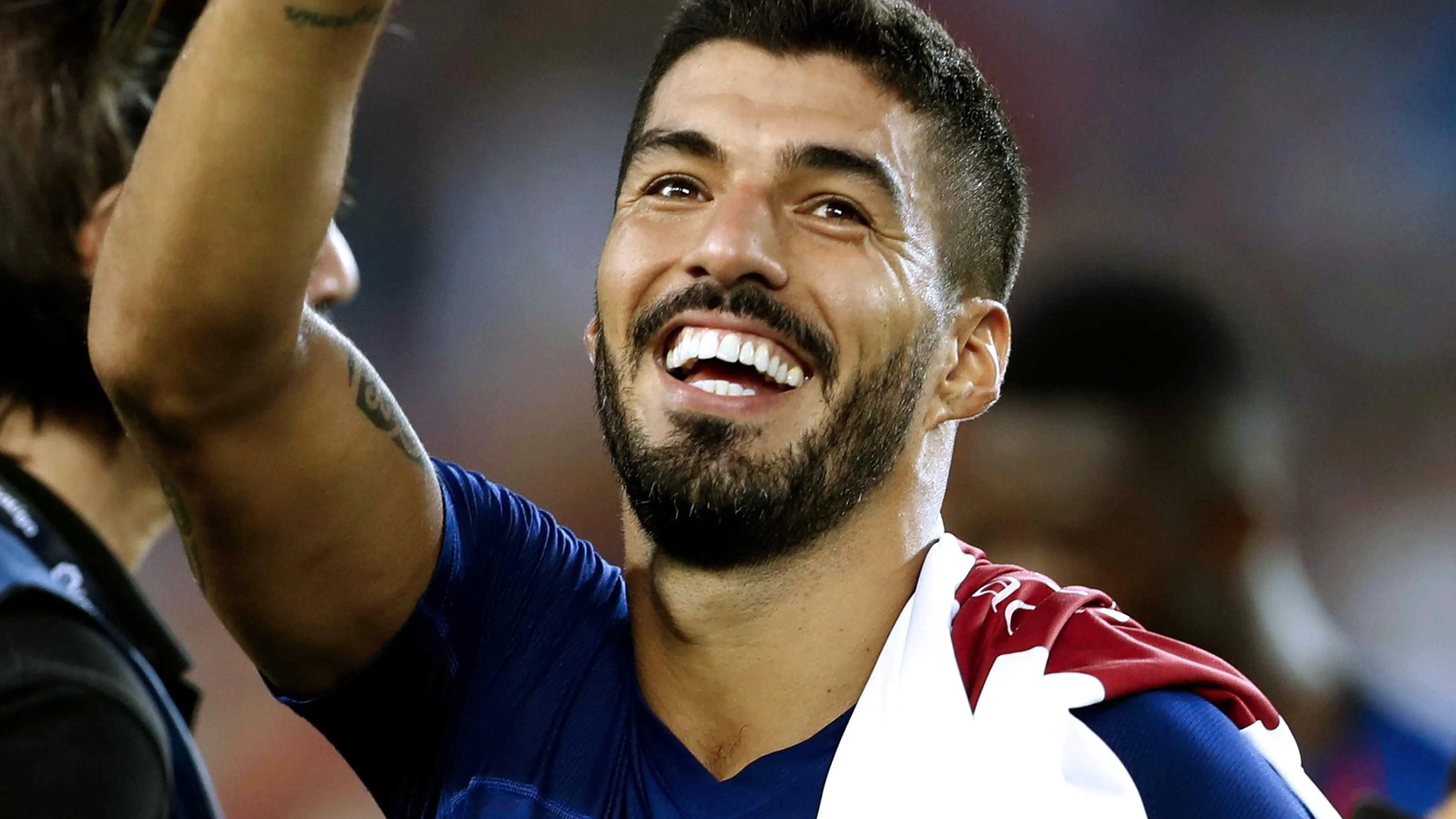 Luis Suárez tras ganar al Huesca