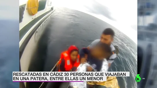 Migrantes rescatados en Cádiz Migrantes rescatados en Cádiz