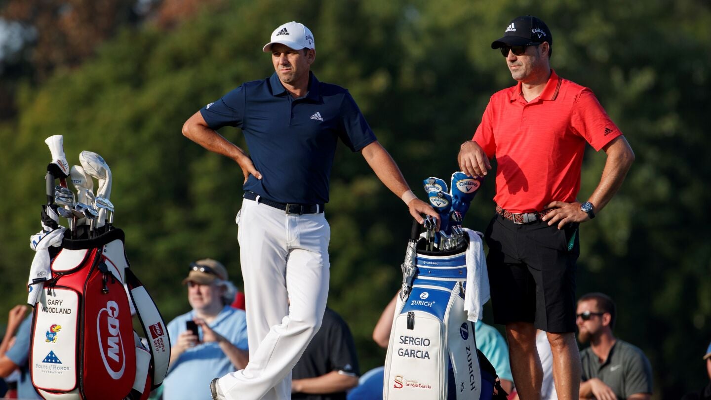 Sergio Garc&iacute;a durante un partido de golf