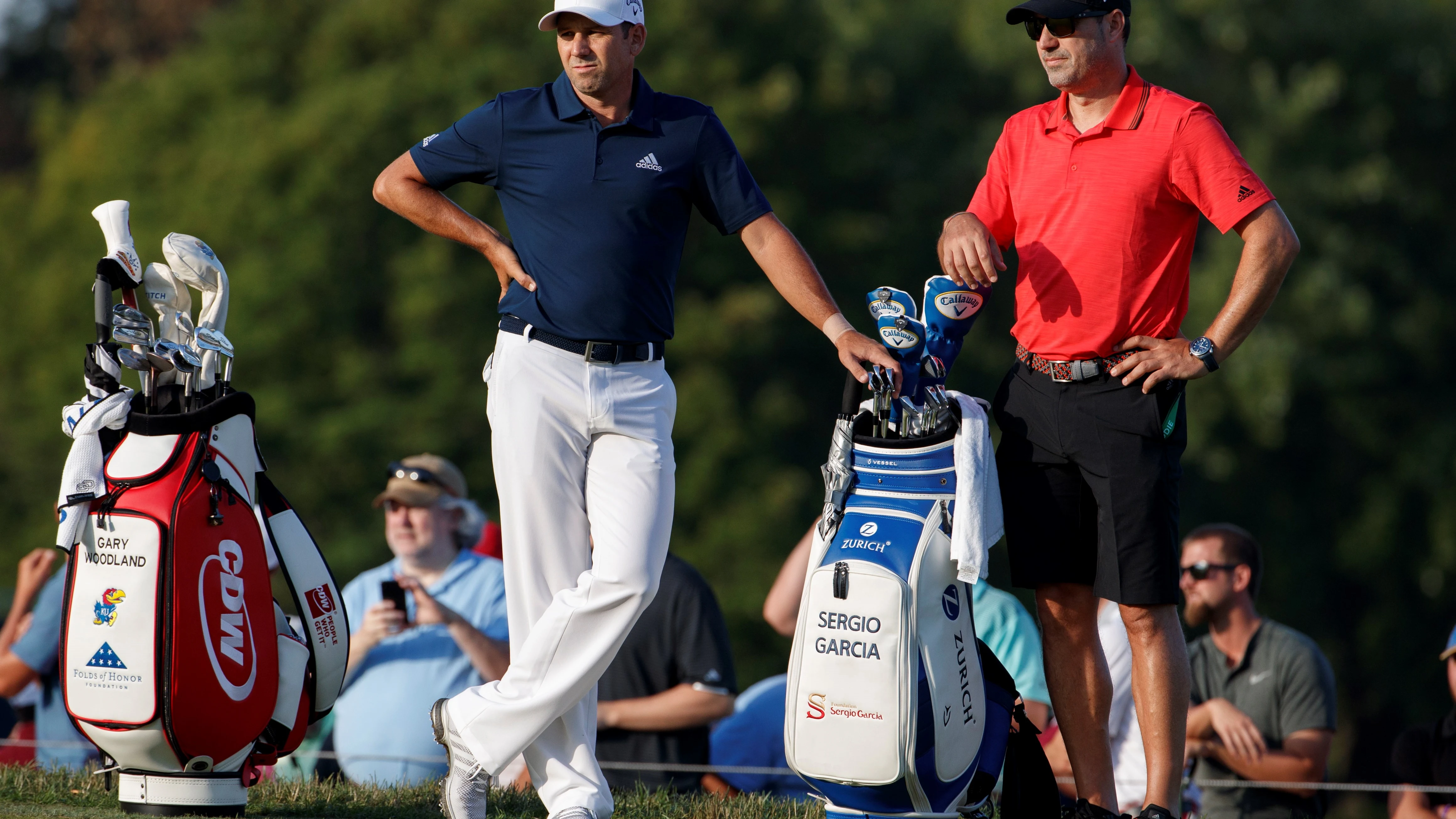 Sergio García durante un partido de golf