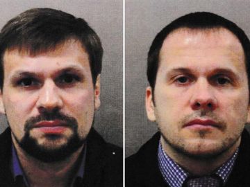 Alexander Petrov y Ruslan Boshirov, sospechosos del envenenamiento del exespía ruso, Sergéi Skripal y su hija. Alexander Petrov y Ruslan Boshirov, sospechosos del envenenamiento del exespía ruso, Sergéi Skripal y su hija.