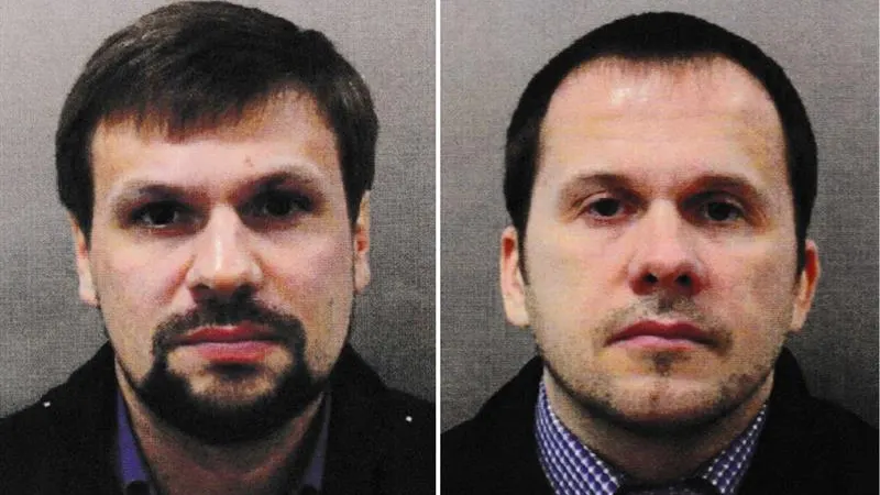 Alexander Petrov y Ruslan Boshirov, sospechosos del envenenamiento del exespía ruso, Sergéi Skripal y su hija.