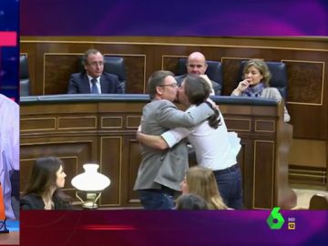 El Gran Wyoming, Xavier Domenech y Pablo Iglesias El Gran Wyoming, Xavier Domenech y Pablo Iglesias