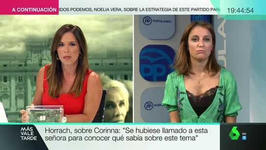 Andrea Levy, sobre la investigación por el 'caso Corinna': "Son cuestiones que intentan manchar la figura de la monarquía" Andrea Levy, sobre la investigación por el 'caso Corinna': "Son cuestiones que intentan manchar la figura de la monarquía"